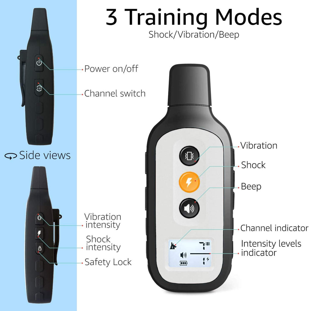 Waterproof Dog Training Shock Collar with Remote U2669
