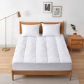 White Twin Size Polyester Mattress Topper G2626