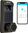 Aged Bronze Touchscreen Keyless Door Lock H56456