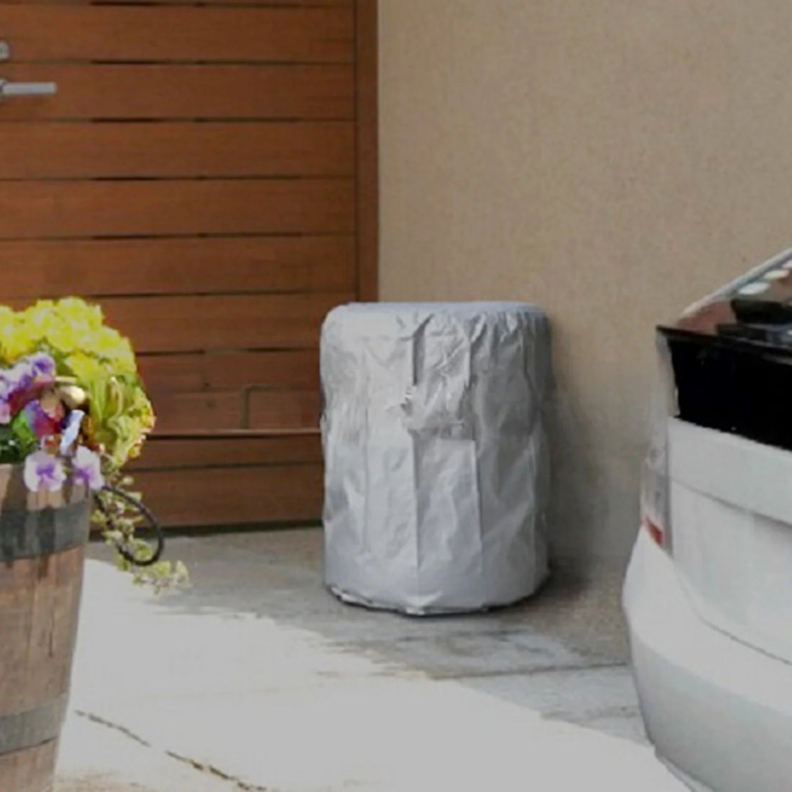 Tire Storage Cover for 4 Tires Stacked Large 210D Oxford Cloth Foldable Adjustable Bag O92408