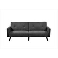 Dark Grey Linen Sofabed Sleeper Y71284