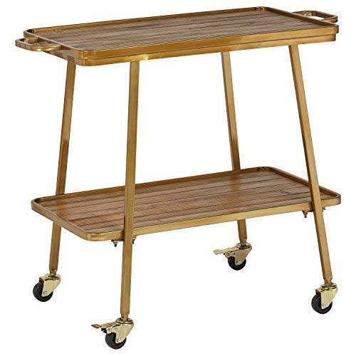 Gold 2 Tier Bar Cart Q740166