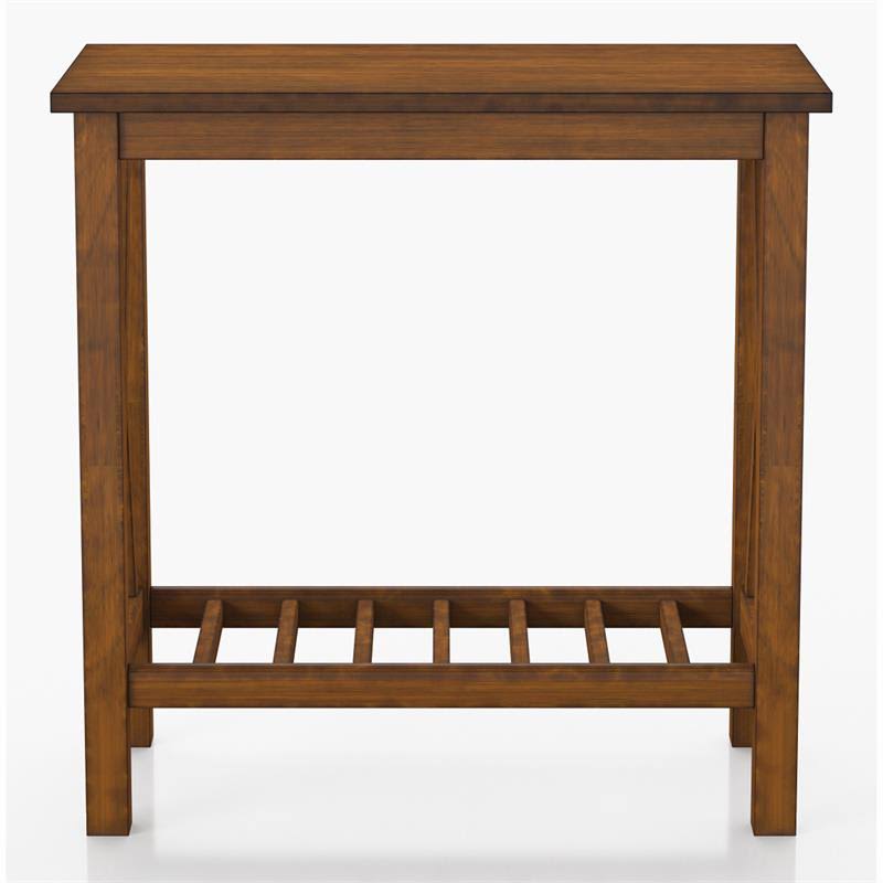 Medium Oak Wood Side Table U773