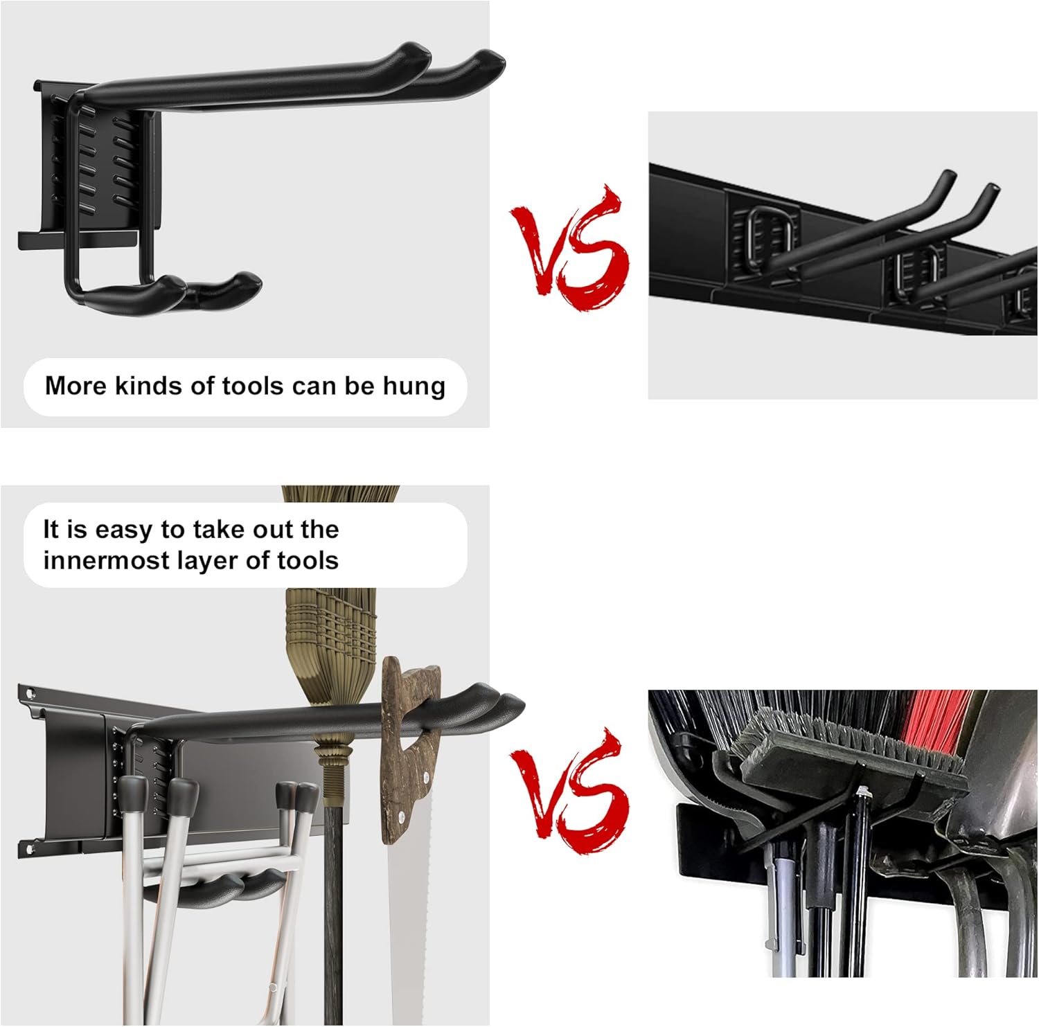 48 inch Heavy Duty Wall Mount Tool Organizer Rack, Pack of 2 B402136