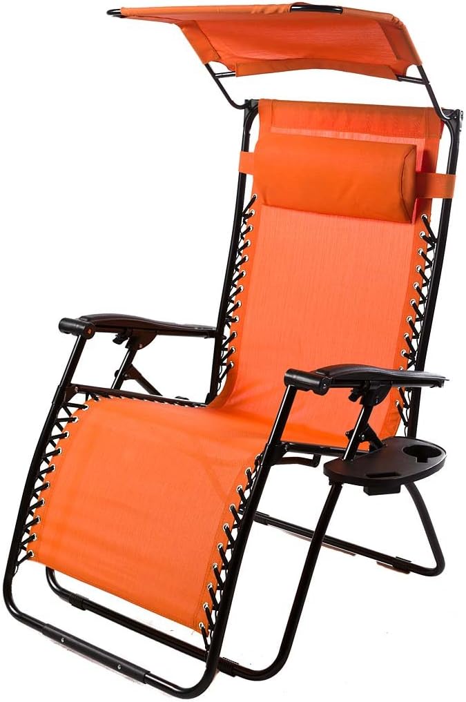 Outdoor Zero Gravity Chair with Canopy H6644