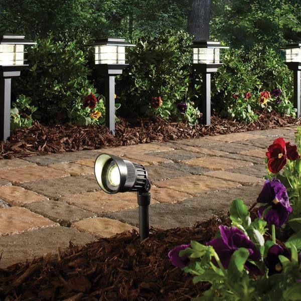 Black Outdoor Integrated LED Landscape Path Light P6852