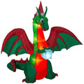 8 ft Pre-Lit Inflatable Dragon Airblown J94437