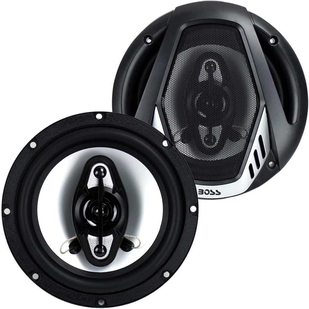 Onyx 6.5 Inch 400 Watt 4-Way 4 Ohm Full Range Car Audio Coaxial Speakers J47219