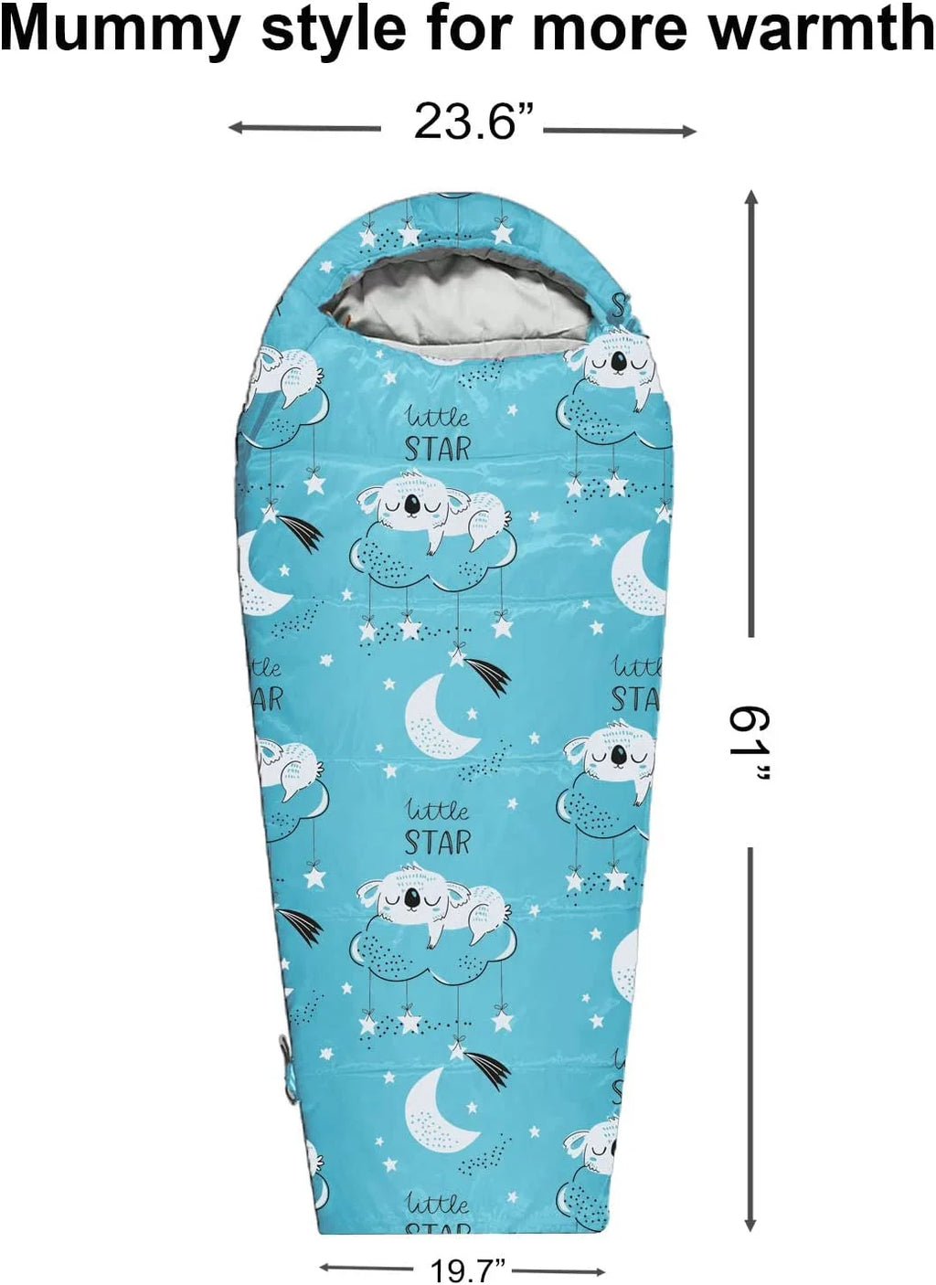 Lightweight Mummy Style Kids Sleeping Bag V638