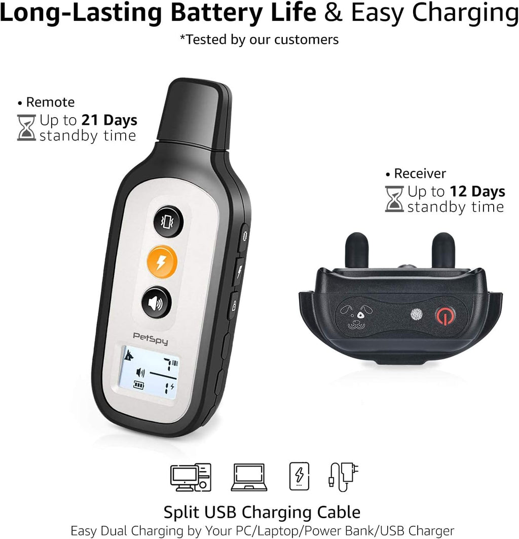 Waterproof Dog Training Shock Collar with Remote U2669