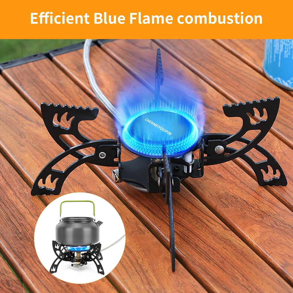 Portable Camping Stove with Adapter Wok Stand X648