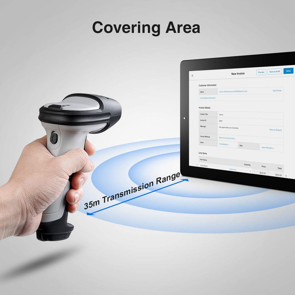Bluetooth Barcode Scanner, Pack of 2 T184