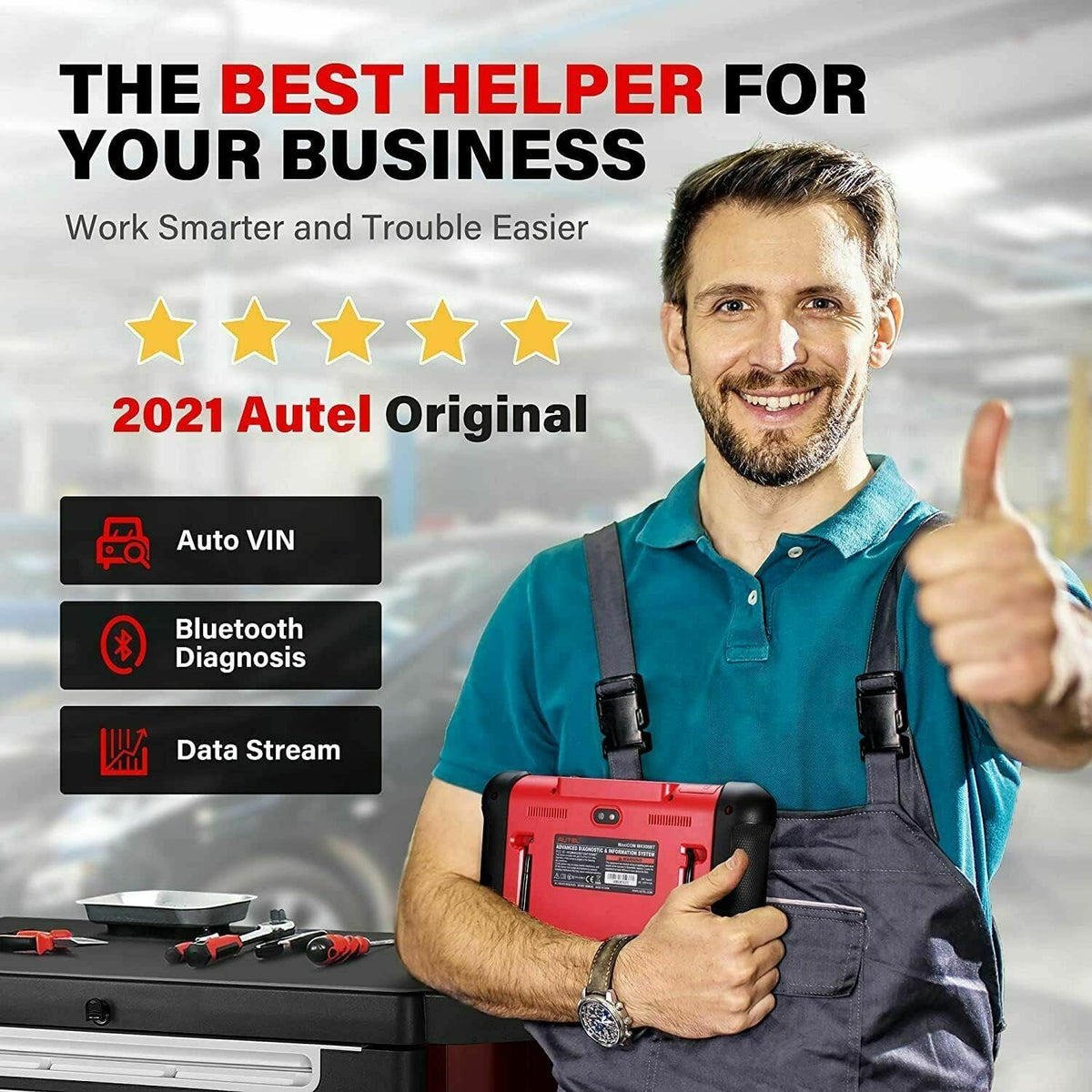 Autel Scanner MaxiCOM MK906BT Auto Diagnostic Scan Tool L52263