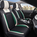 Black-Pink PU Leather Car Seat Cover 5-Seats J8674