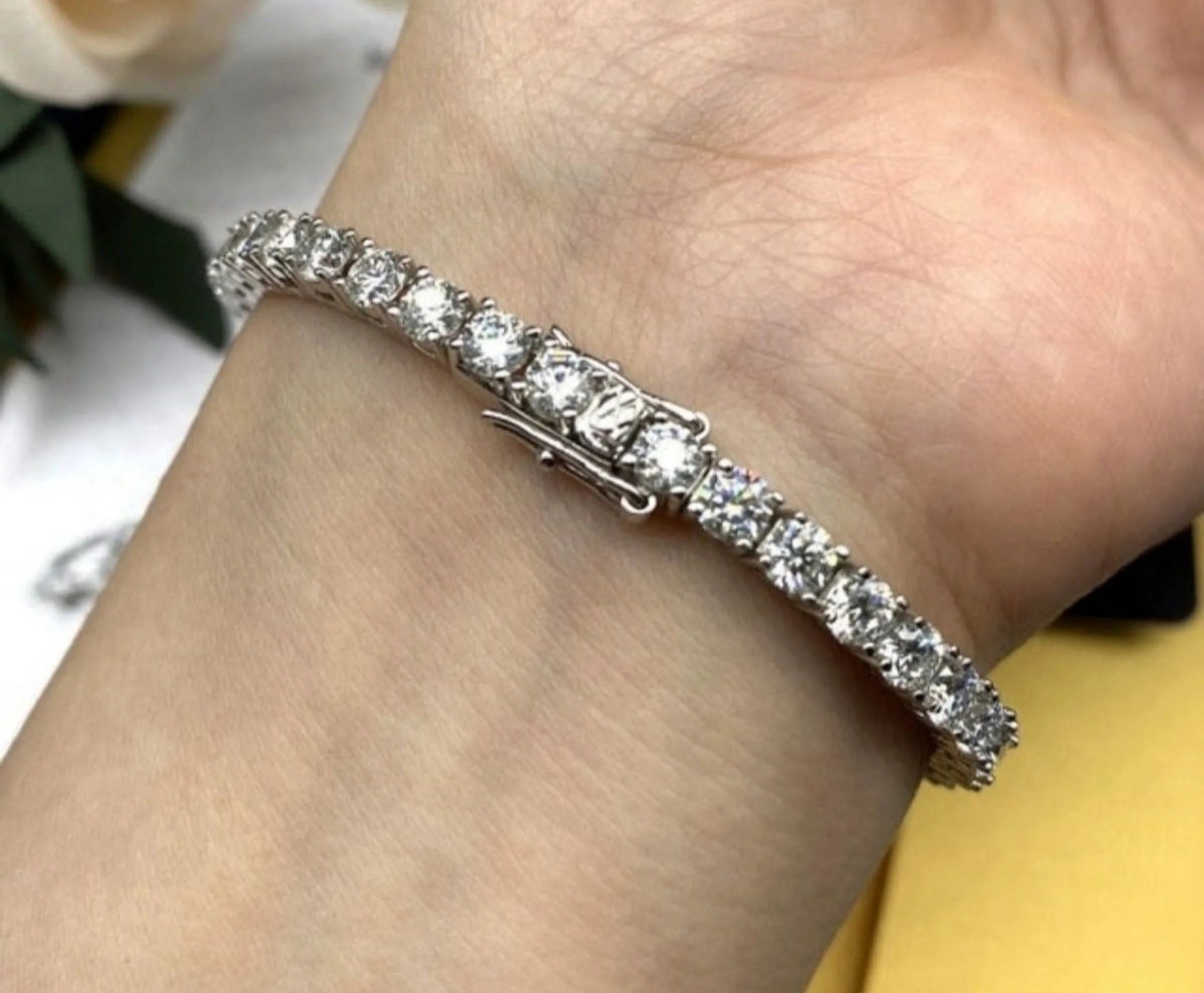 Moissanite Tennis Bracelet C9079
