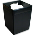 Black Leather Waste Basket N906135