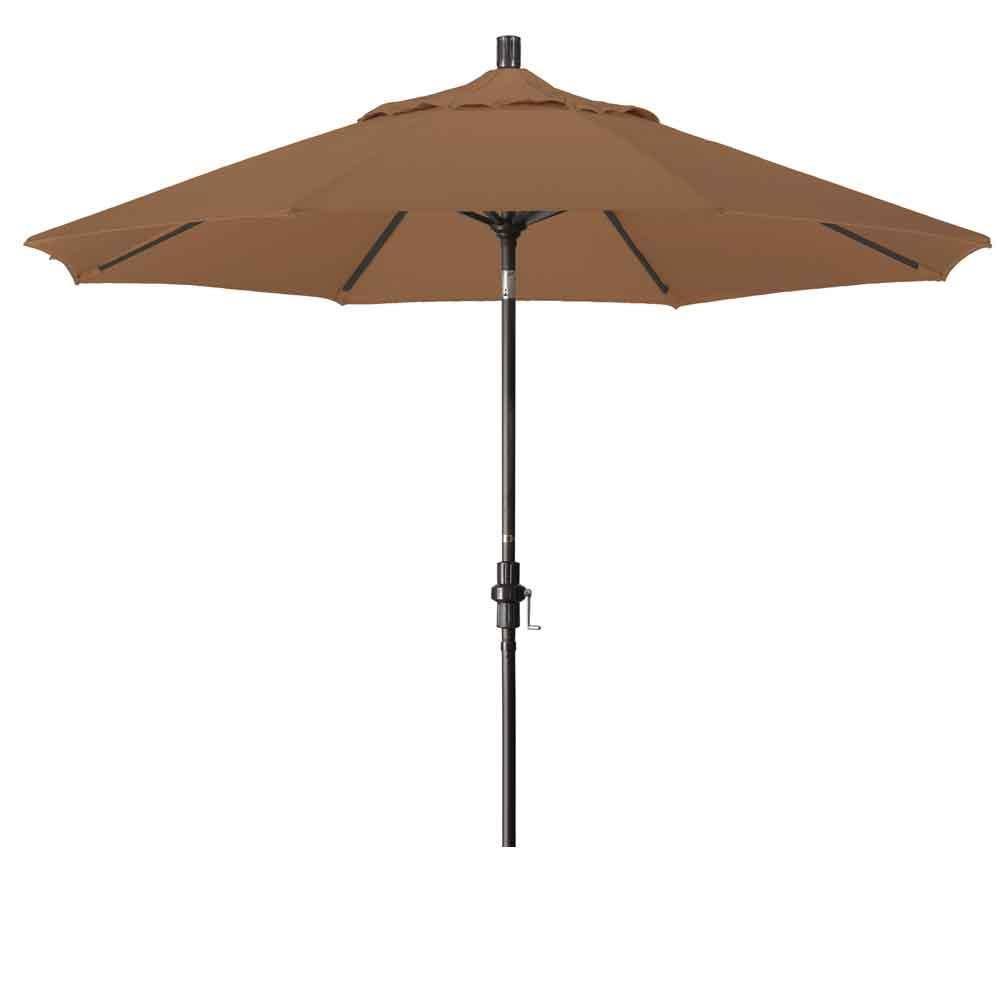 Bronze Aluminum Market Umbrella with Collar Tilt X768040