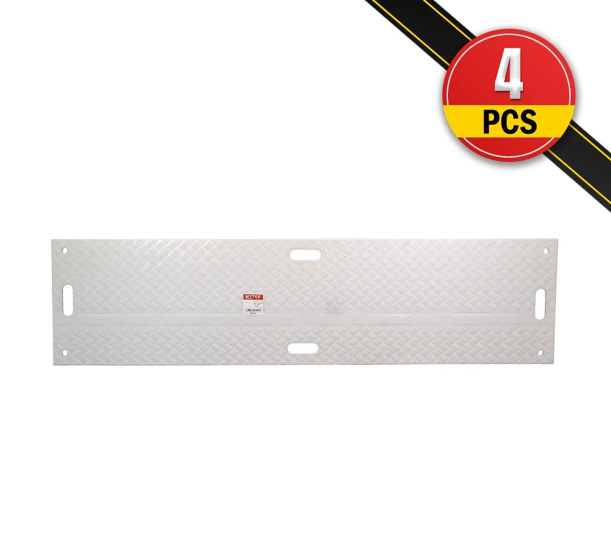 4 Pcs White Ground Protection Mats with 6 Pcs Connectors S7924