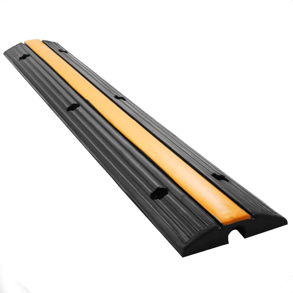 Rubber Cable Protector Speed Bump (4 Pack Single Channel) Pack of 2 B584