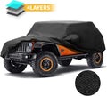Black 4 Layer Waterproof Car Cover for Jeep Wrangler 4 Door Z49014