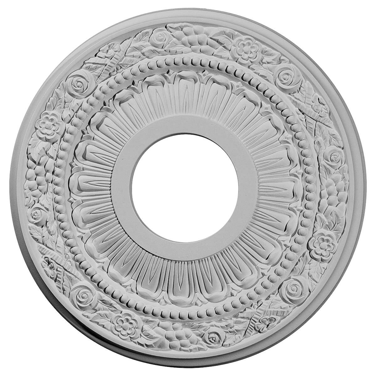 Hand-Painted Spartan Stone Ceiling Medallion D3092