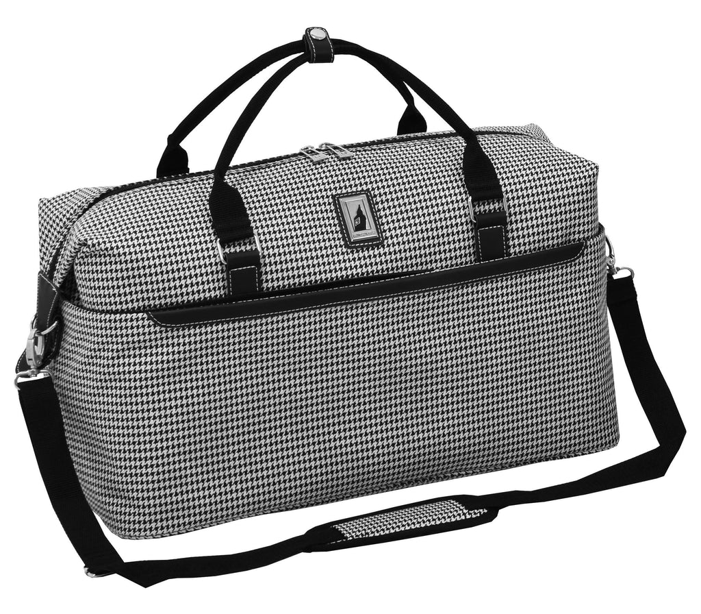 Black/White Houndstooth Duffle F7499