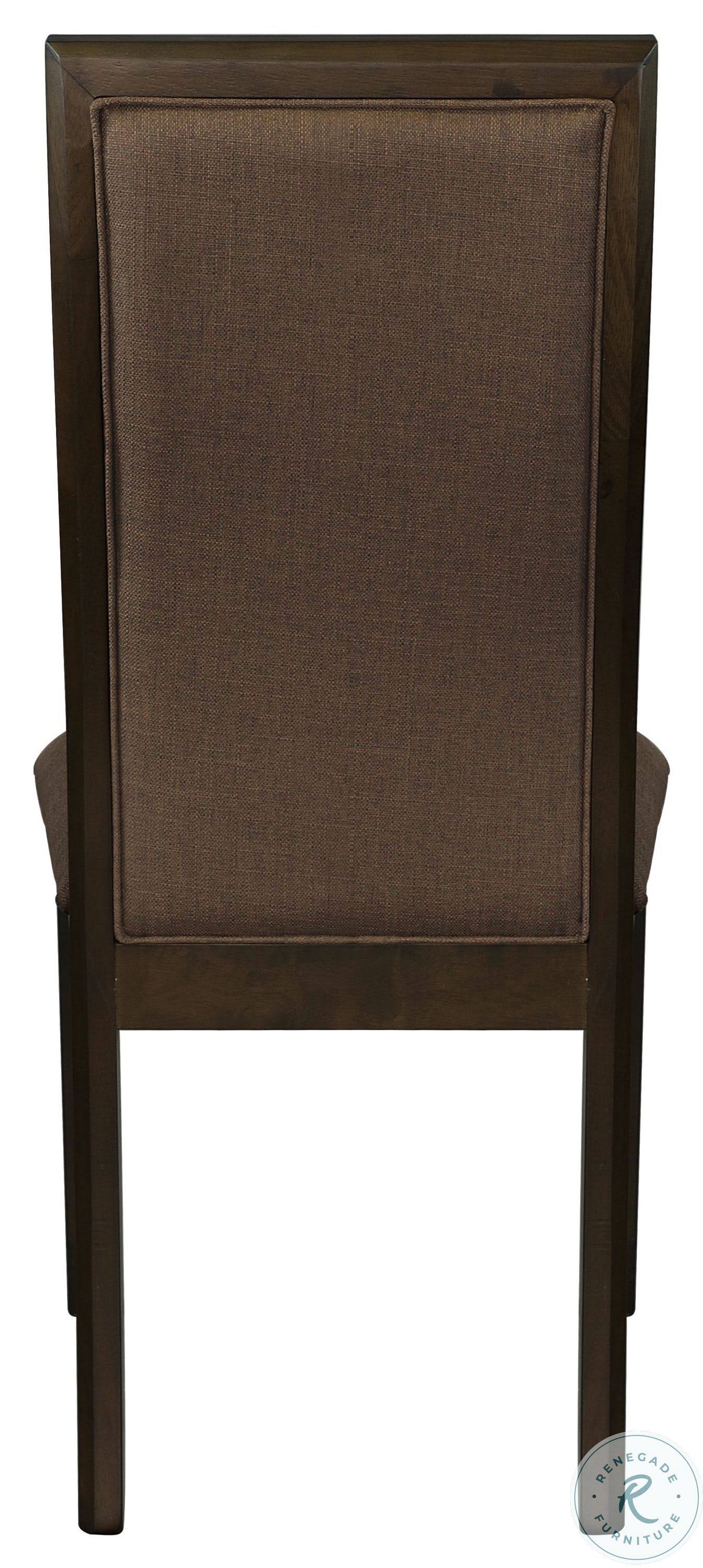 Brown Side Chair Set of 2 Q21980