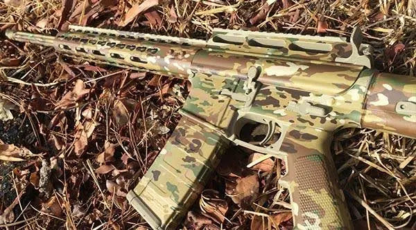 Grey AR-15 Rifle Skin O4595