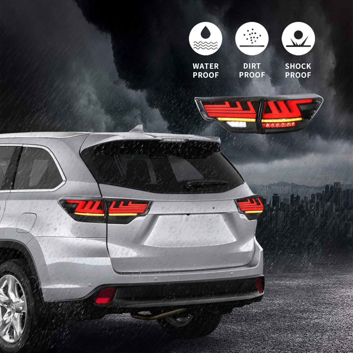 Smoked LED Tail Lights L9565