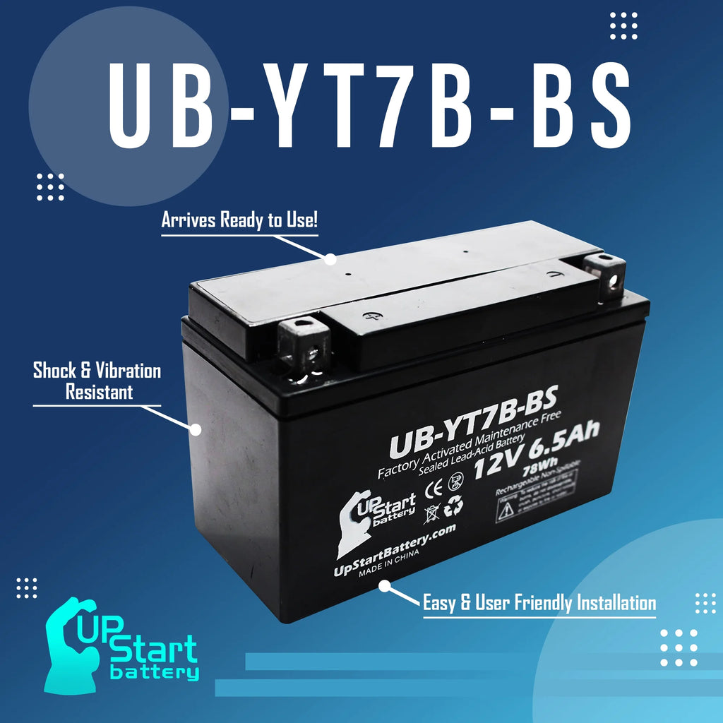 2-Pack 12V 6Ah Motorcycle Battery X3884
