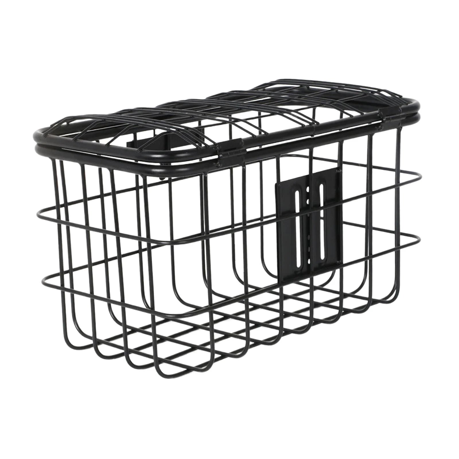 Wire Mesh Bike Basket with Lid Carrier Pannier V2770