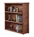Mahogany Stain Open Bookcase W586