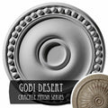 19 1/8 inch x 1 inch Ceiling Medallion, Hand-Painted, Beige U742447
