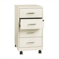 4 Drawer Steel File Cabinet in Pearl White D348