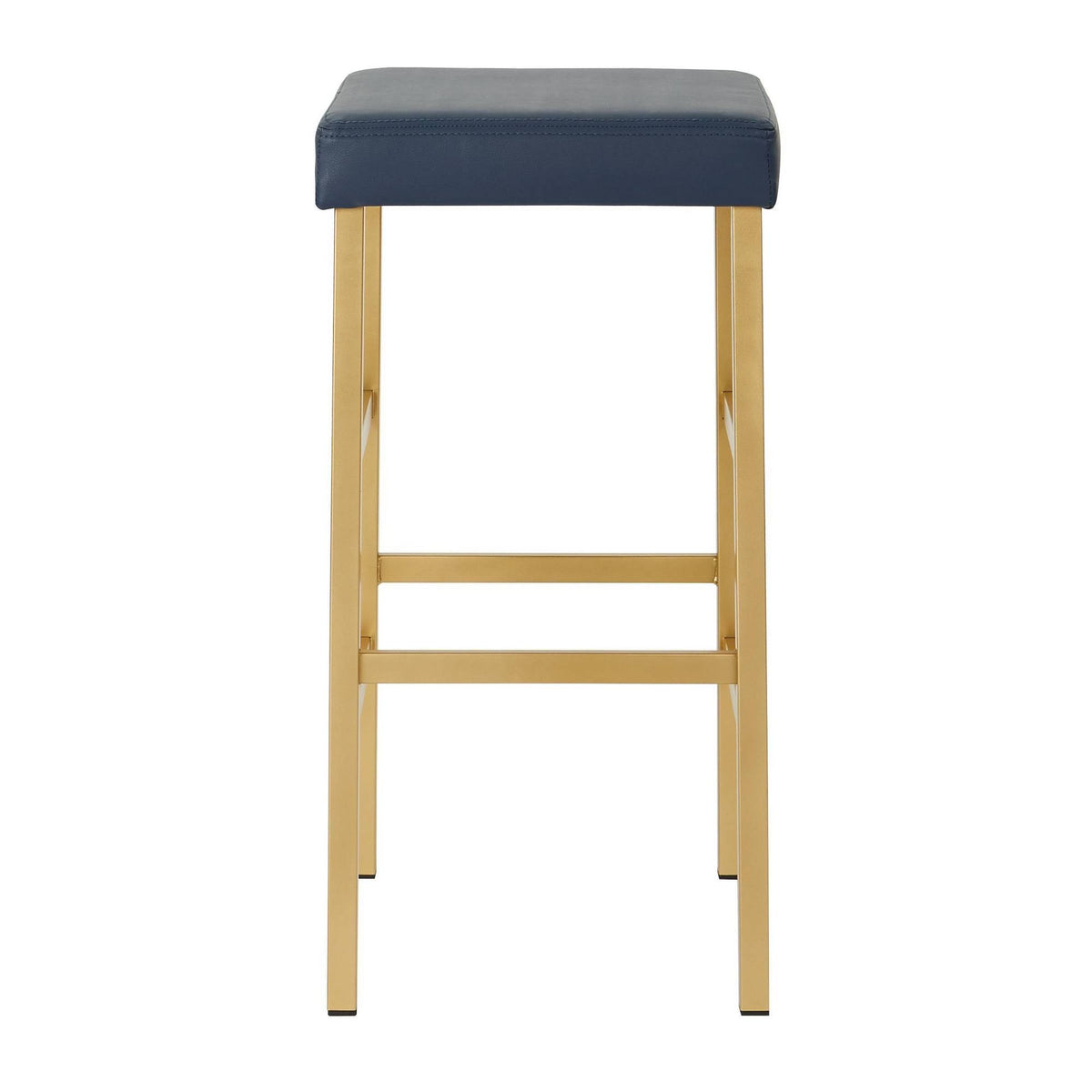 Blue Backless Stool D51064