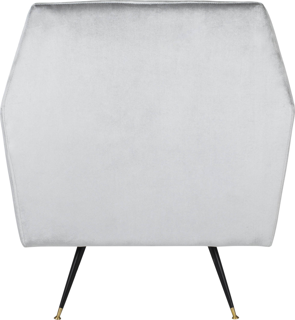 Light Grey Velvet Accent Chair C877601