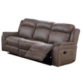 Brown Fabric Manual Motion Sofa with Pillow Top Arms H2124