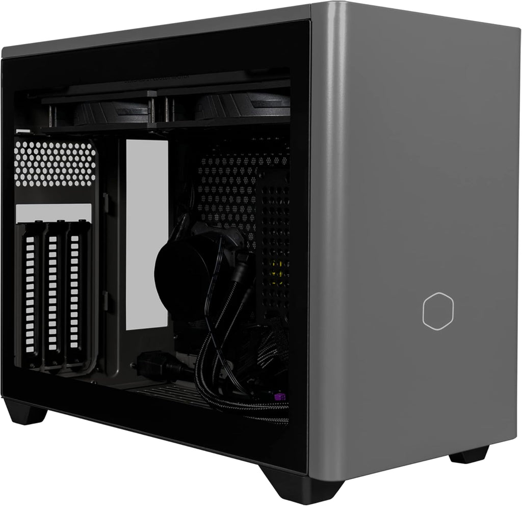 White SFF Mini-ITX Case with Tempered Glass Panel W7227