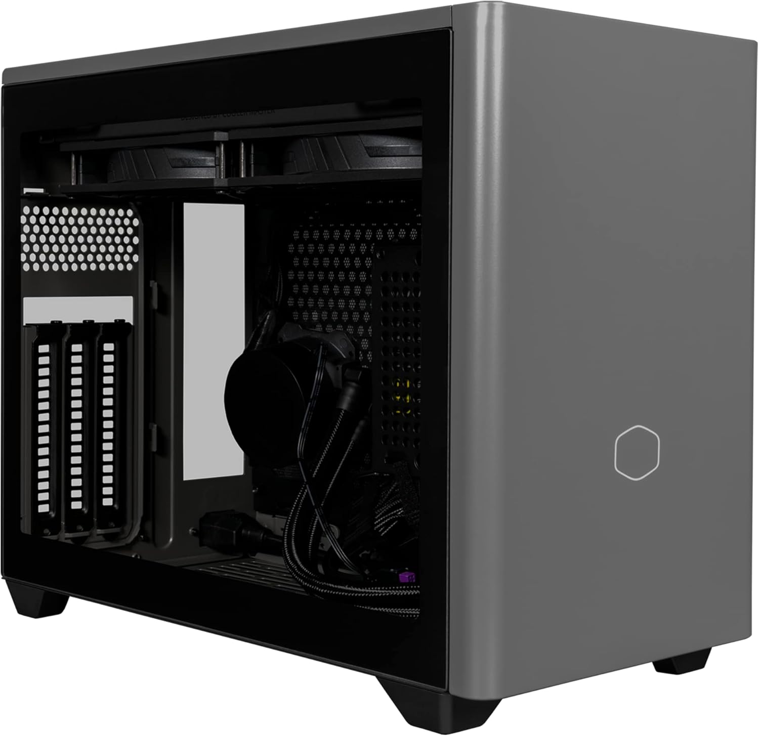 White SFF Mini-ITX Case with Tempered Glass Panel W7227