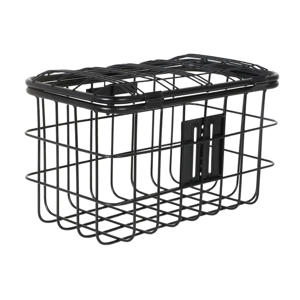 Wire Mesh Bike Basket with Lid Carrier Pannier V2770