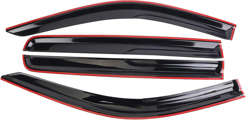 4PCS Window Visors Rain Guards for Chevy Silverado Crew Cab S7121