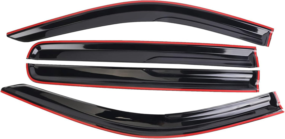 4PCS Window Visors Rain Guards for Chevy Silverado Crew Cab S7121