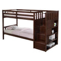 Twin Over Twin Staircase Bunk Bed X78312