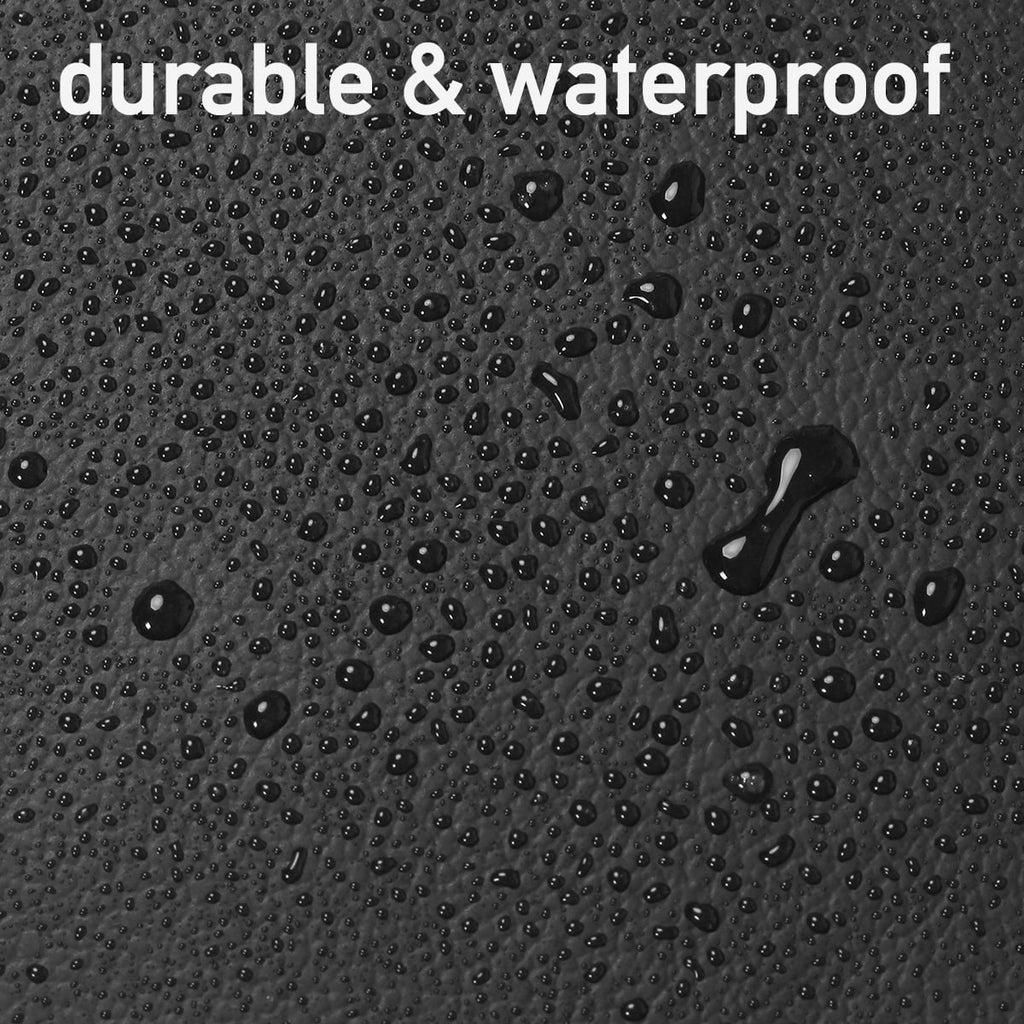 Black Waterproof Leather Full Set Car Seat Cover L550266