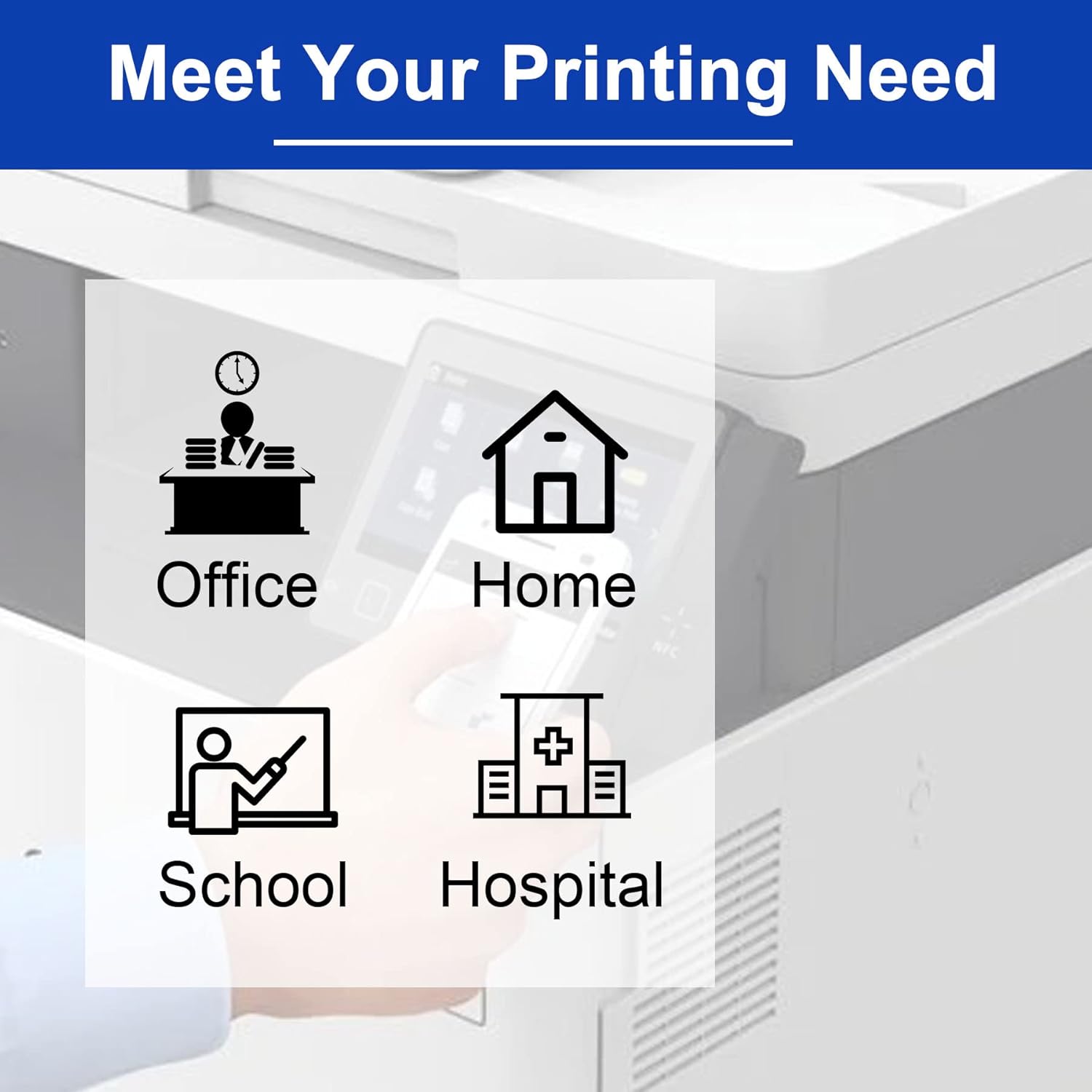 2 Pack Yellow 508A Toner Cartridge for HP CF362A Printer T789