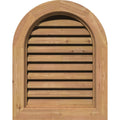 Round Top Gable Vent, Unfinished Western Red V7672