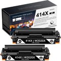 2-Pack Black High Yield 414X Toner Cartridge for HP Color Pro Printers M456