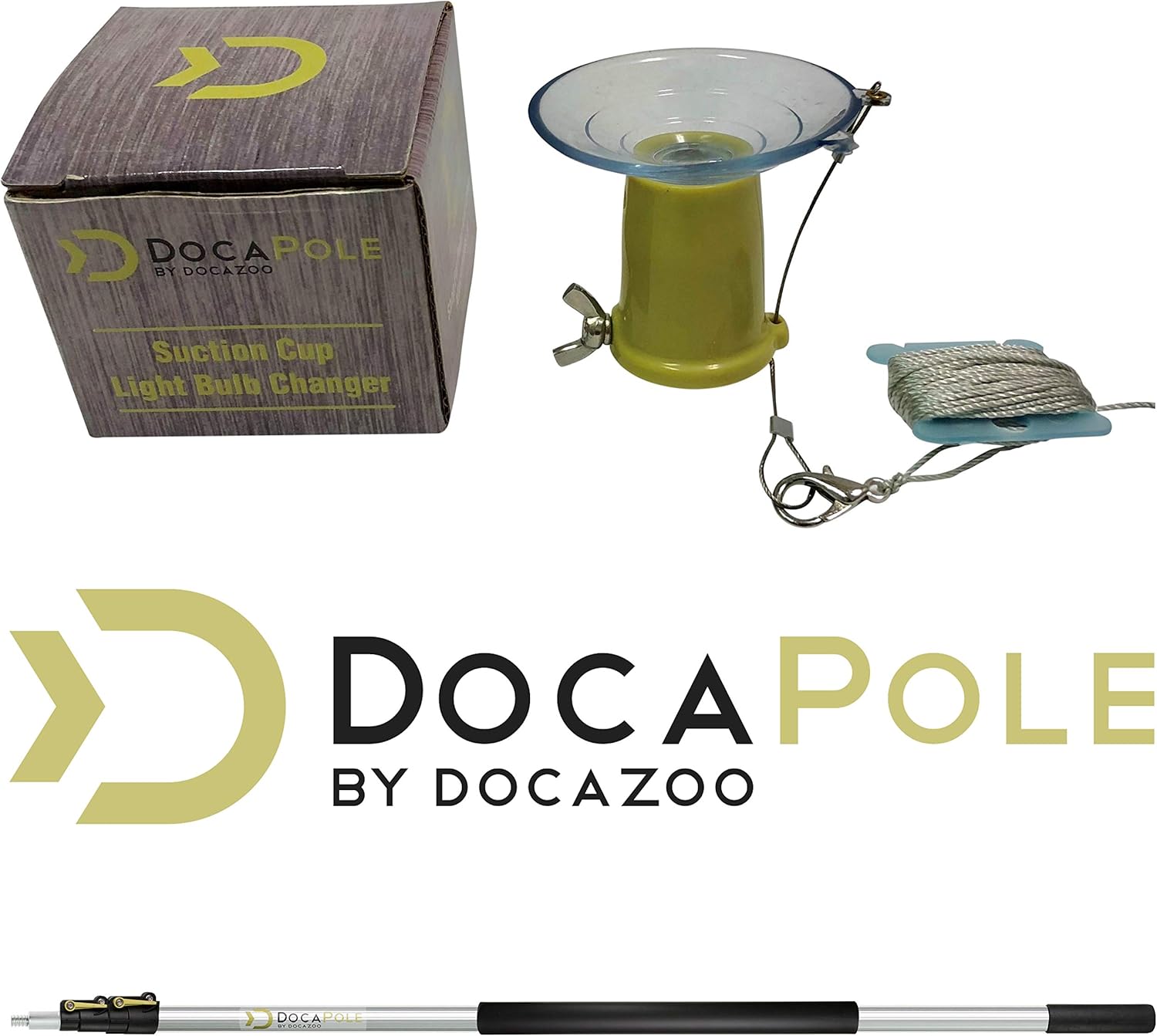 Light Bulb Changer with Telescopic Extension Pole, Suction Cup Style Y2240