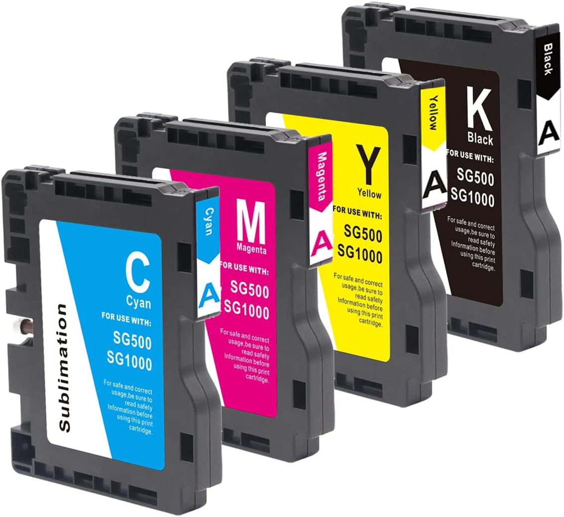 Sublimation Ink Cartridge 4-Pack for Sawgrass Virtuoso SG500 SG1000 Printer T79912