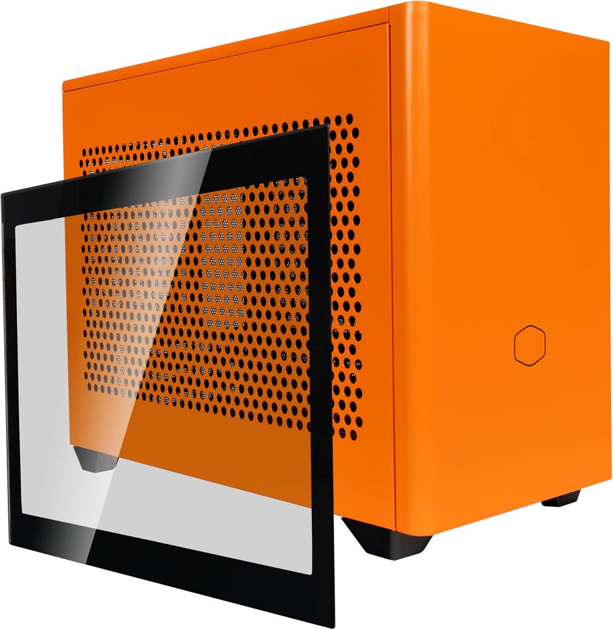 White SFF Mini-ITX Case with Tempered Glass Panel W7227